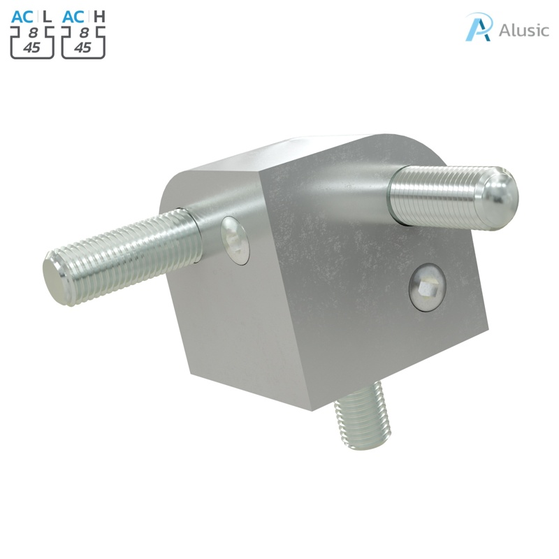 Alusic Cubic connector 3d