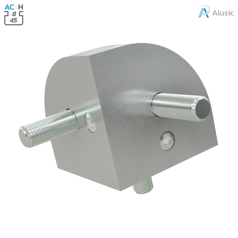 Alusic Cubic connector 3d
