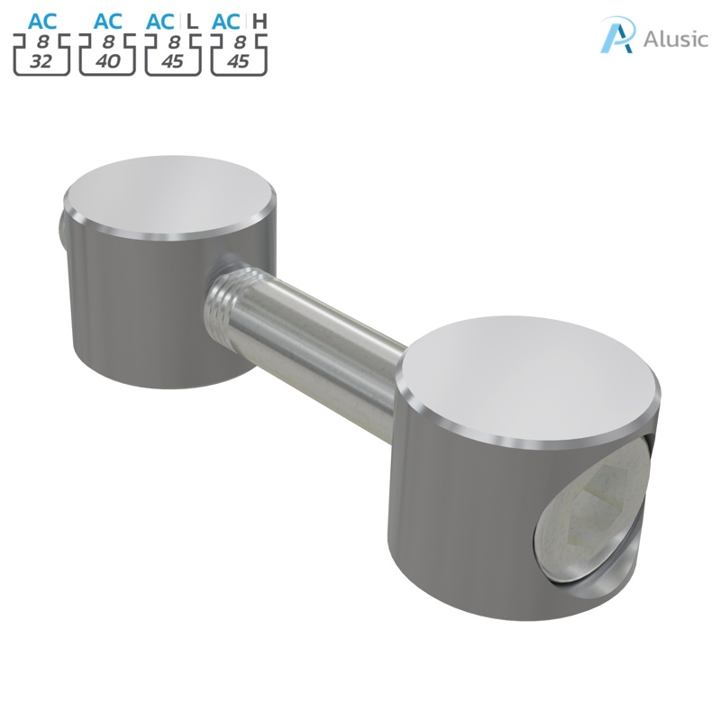Alusic Quick connector for linear connections