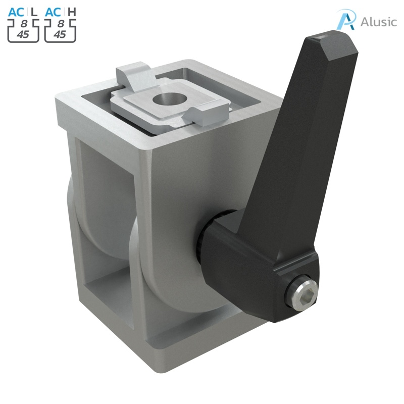 Alusic 45x45 swivel joint with locking lever