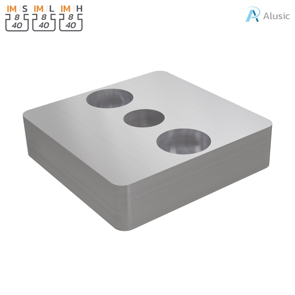 Alusic Connection plate 40x40