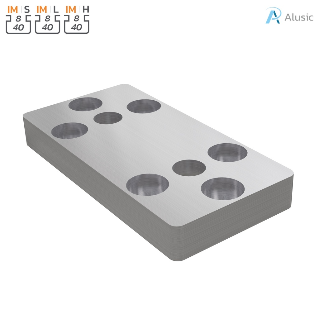 [084.308.004] Alusic Connection plate 40x80