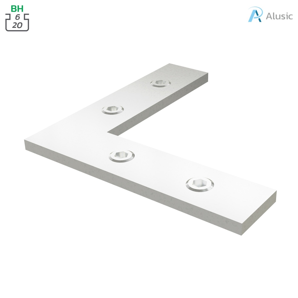 [084.307.042] Alusic 90° miter connector