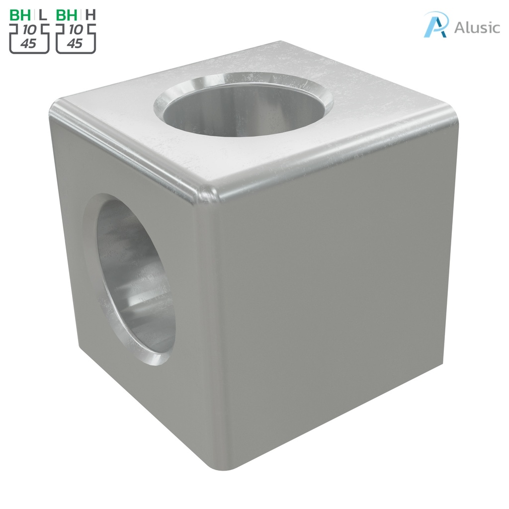 Alusic Cubic connector 2d