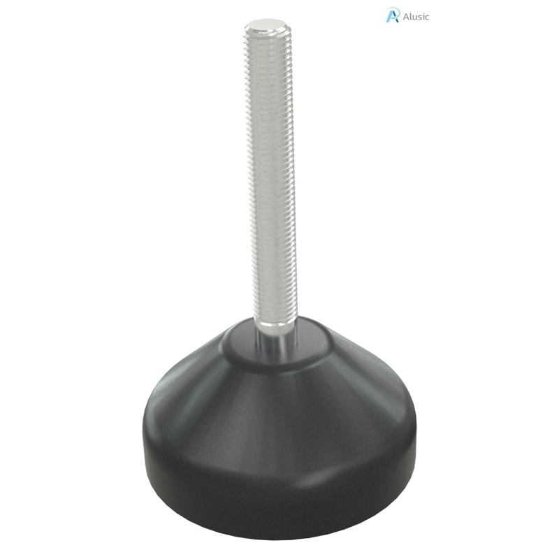 Alusic Anti-slip levelling swivel feet, Ø50 mm, M8