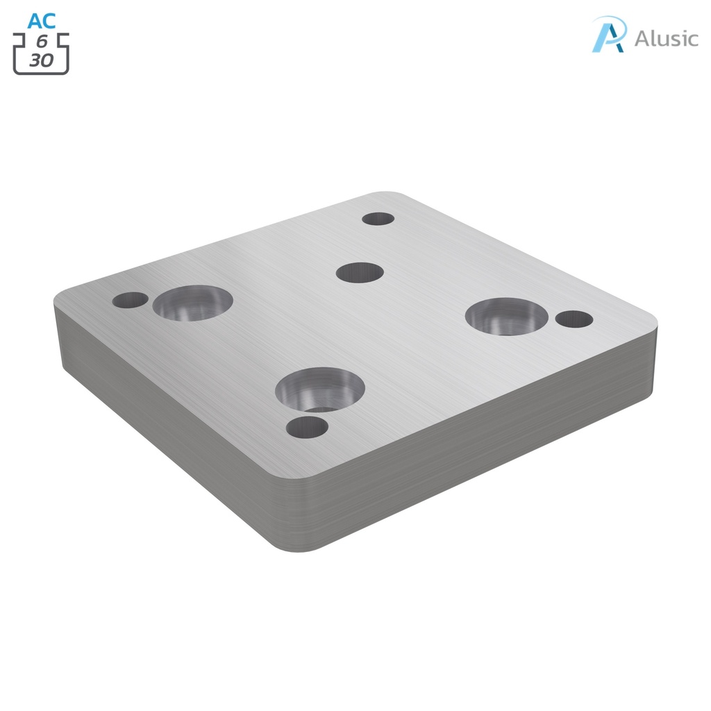 Alusic Corner flange, 60x60 mm