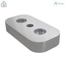 Alusic Flange for feet,  30x60 mm