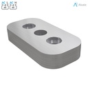 Alusic Flange for feet, 90x45 mm