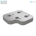 Alusic Flange for feet,  90x90 mm