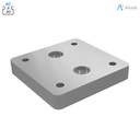 Alusic Flange for wheel,  60x60 mm