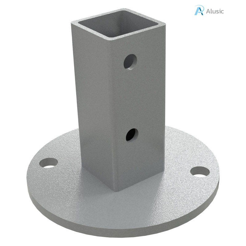 Alusic Floor mount base, for 32x32 mm profiles