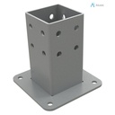 Alusic Floor mount base, for 80x80 mm profiles