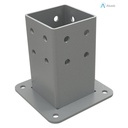 Alusic Floor mount base, for 90x90 mm profiles