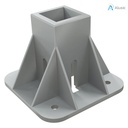 Alusic Floor mount base, for 40x40 mm profiles