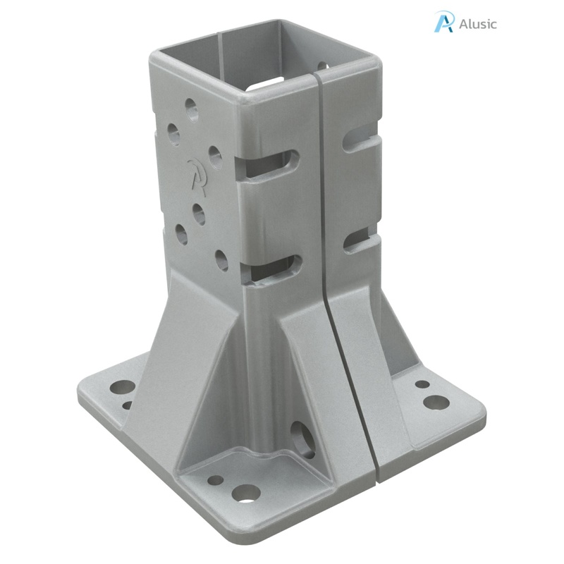 Alusic Floor mount base, for 60x60 mm profiles