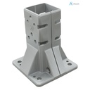 Alusic Floor mount base, for 60x60 mm profiles