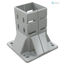 Alusic Floor mount base, for 80x80 - 80x120 - 80x160 mm profiles