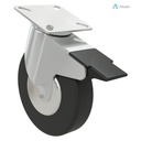 Alusic Swivel castor with brake