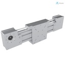Alusic linear actuator 800.085, ball bearing guides size 15, 45x90 profile.