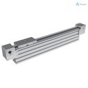 Alusic linear actuator 800.101, ball bearing guides size 15, 90x180 profile