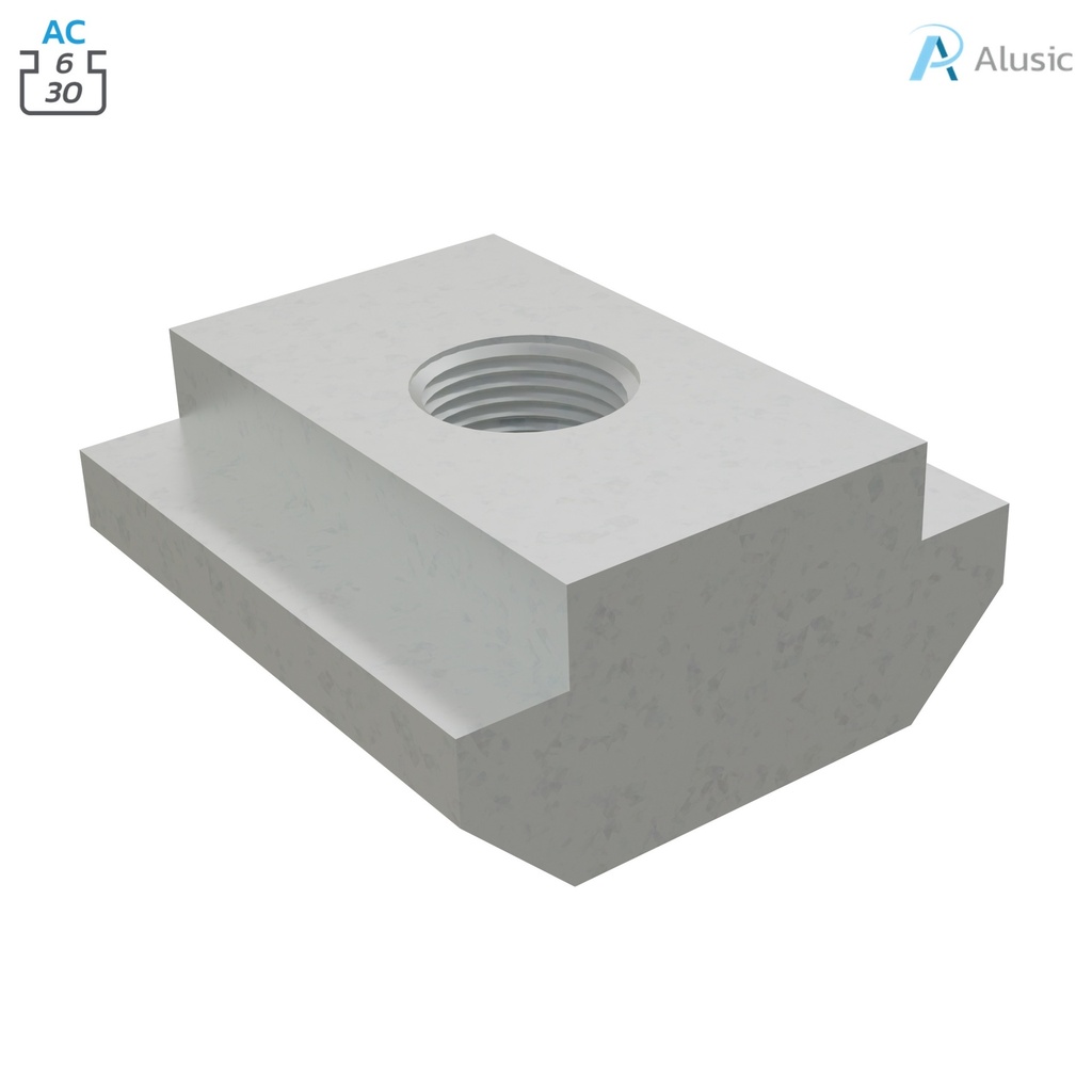 Alusic Sliding block 10x10 mm