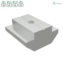 Alusic Sliding block 18x18 mm