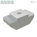 Alusic T-nut 19x9.8 mm, SS