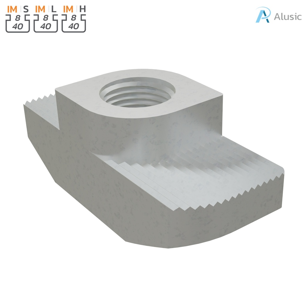 [084.302.112] Alusic T-nut 9.5x8 mm (M4)
