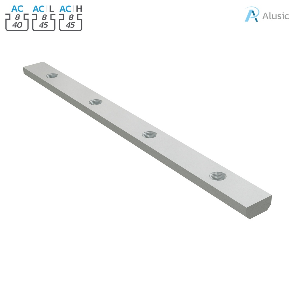 Alusic Rectangular nut 13x180 mm