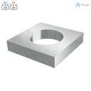 Alusic Square washer 10x10 mm, Ø 6 mm