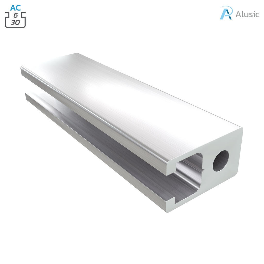 [084.100.001] Alusic Aluminium Profile, 13x22.5 mm