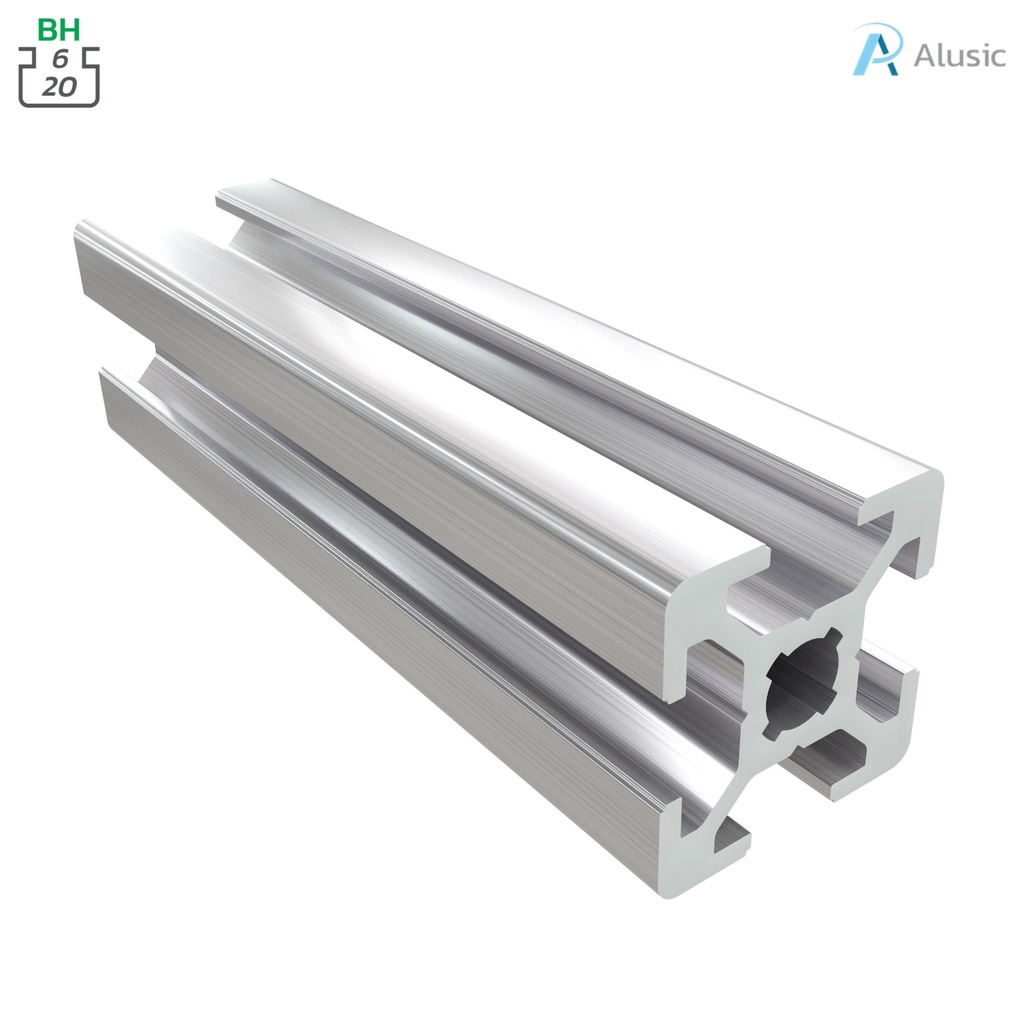 [084.111.001] Alusic Aluminium Profile, 20x20 mm