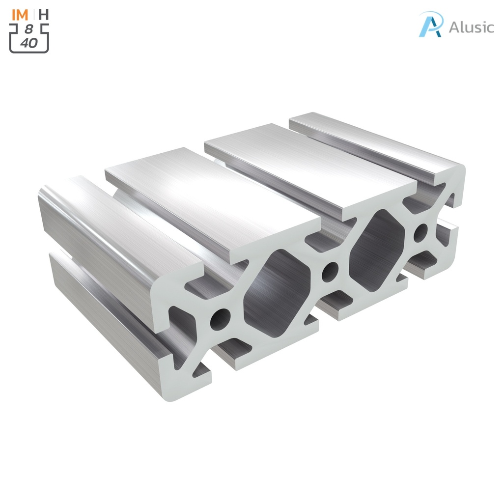 [084.114.014] Alusic Aluminium Profile, 40x120 mm