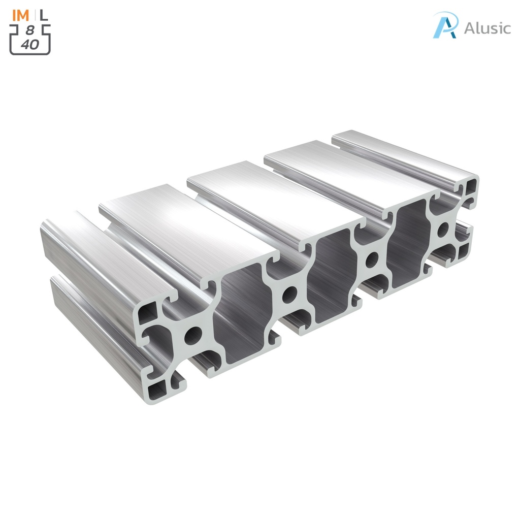 [084.114.025] Alusic Aluminium Profile, 40x160 mm