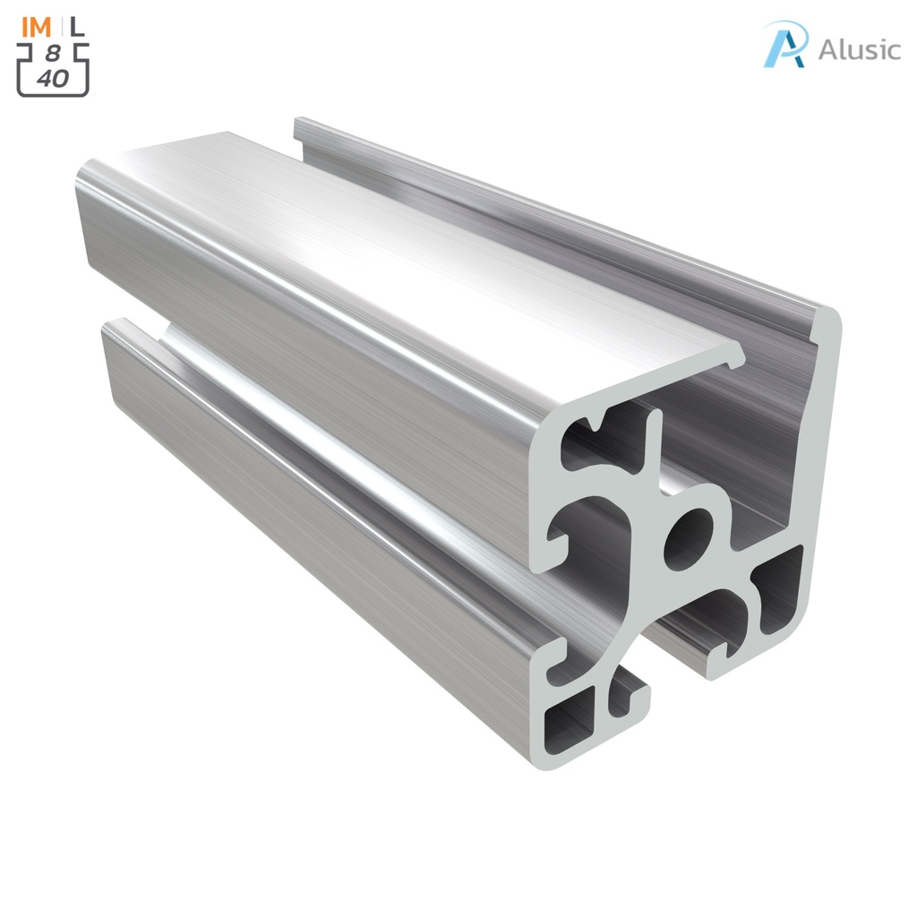 [084.114.010] Alusic Aluminium Profile, 40x40 mm