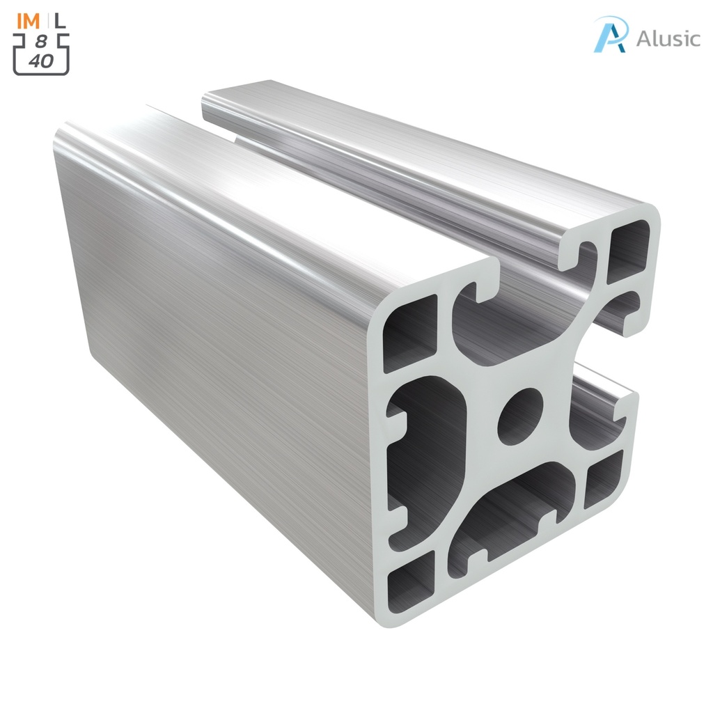 [084.114.007] Alusic Aluminium Profile, 40x40 mm