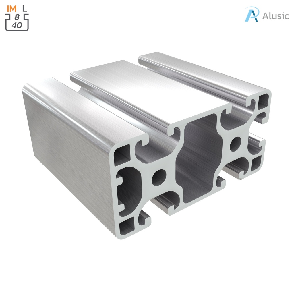 Alusic Aluminium Profile, 40x80 mm