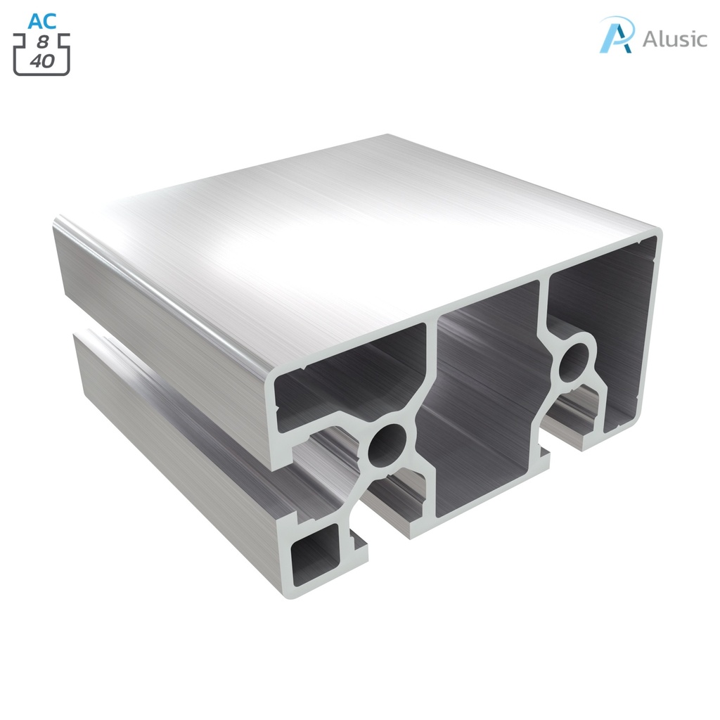 Alusic Aluminium Profile, 40x80 mm