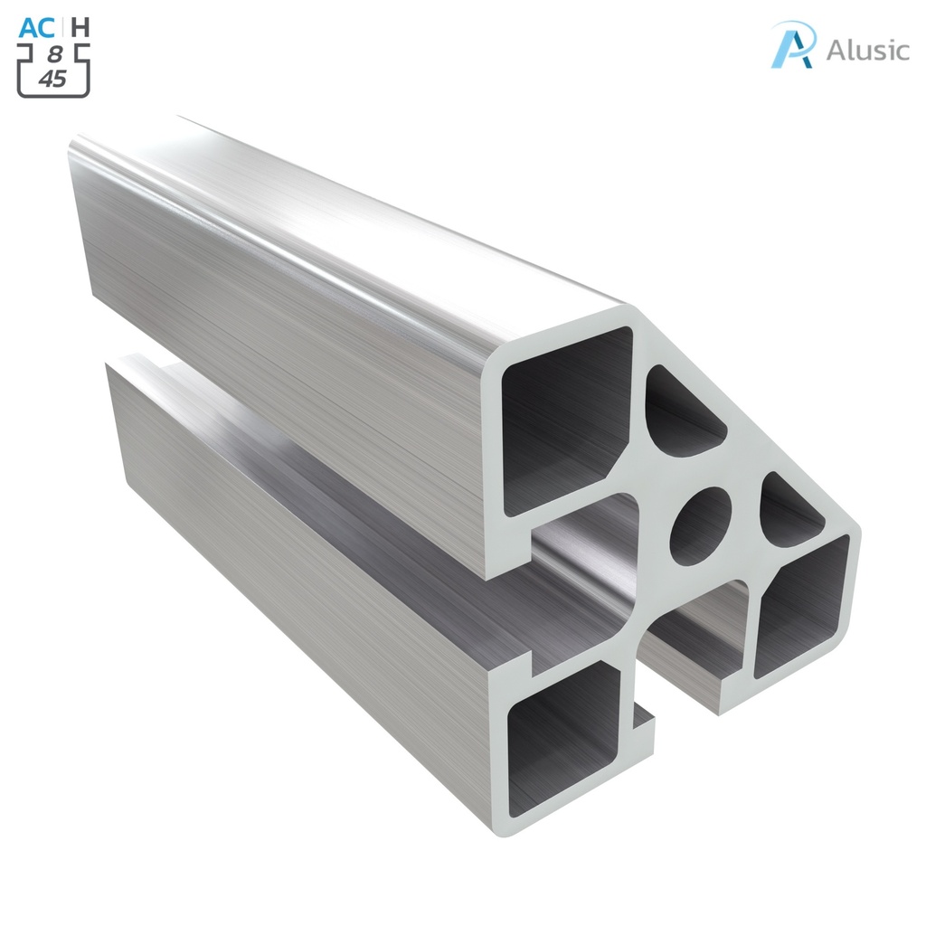 [084.101.013] Alusic Aluminium Profile, 45x45 mm, angled