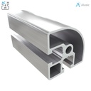 Alusic Aluminium Profile, 45x45 mm, round