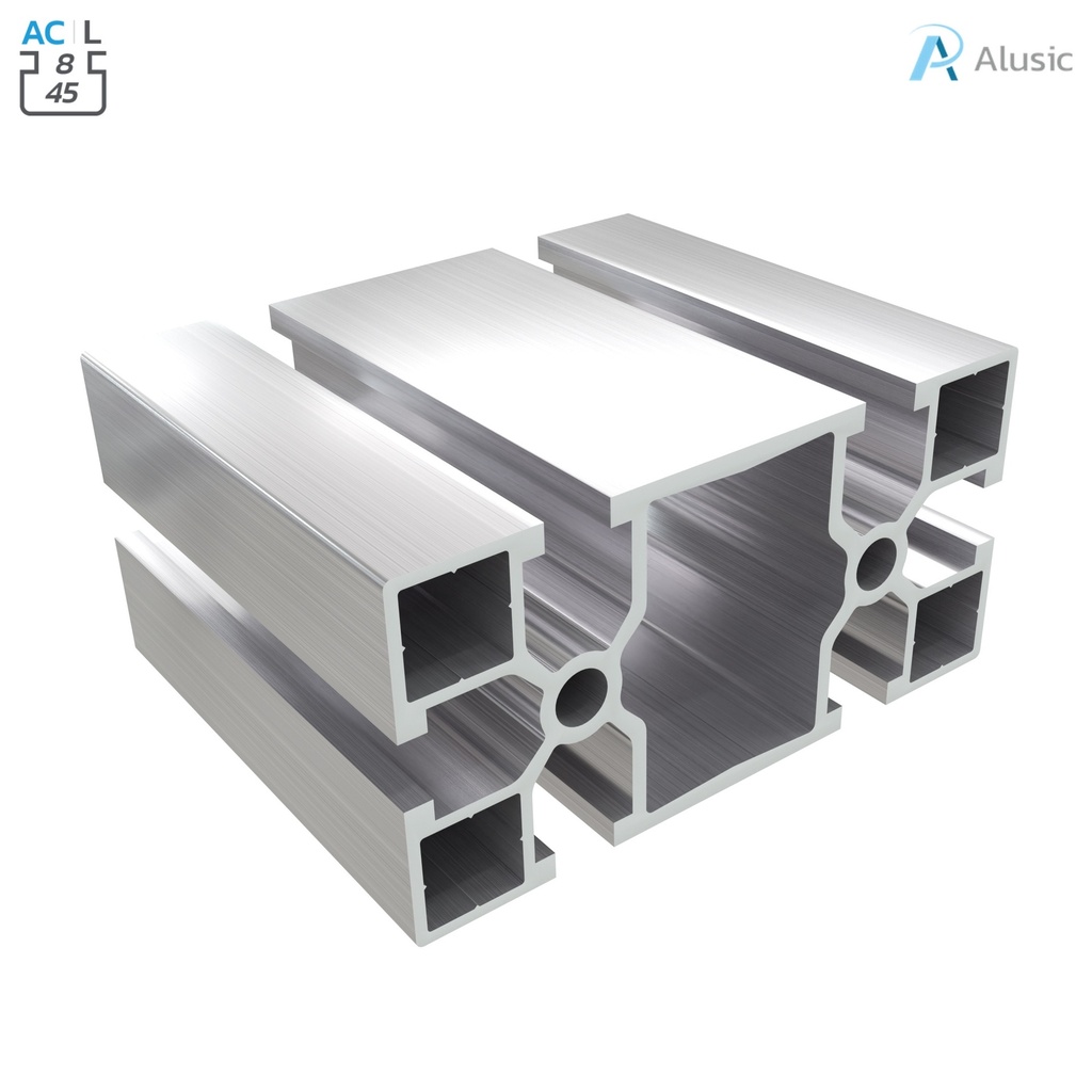 [084.101.029] Alusic Aluminium Profile, 45x90 mm