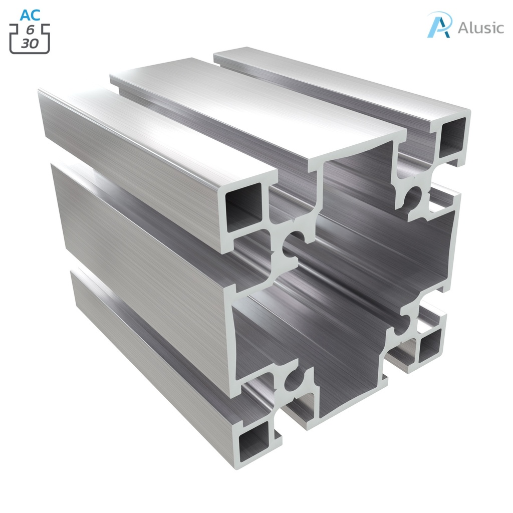 [084.100.011] Alusic Aluminium Profile, 60x60 mm