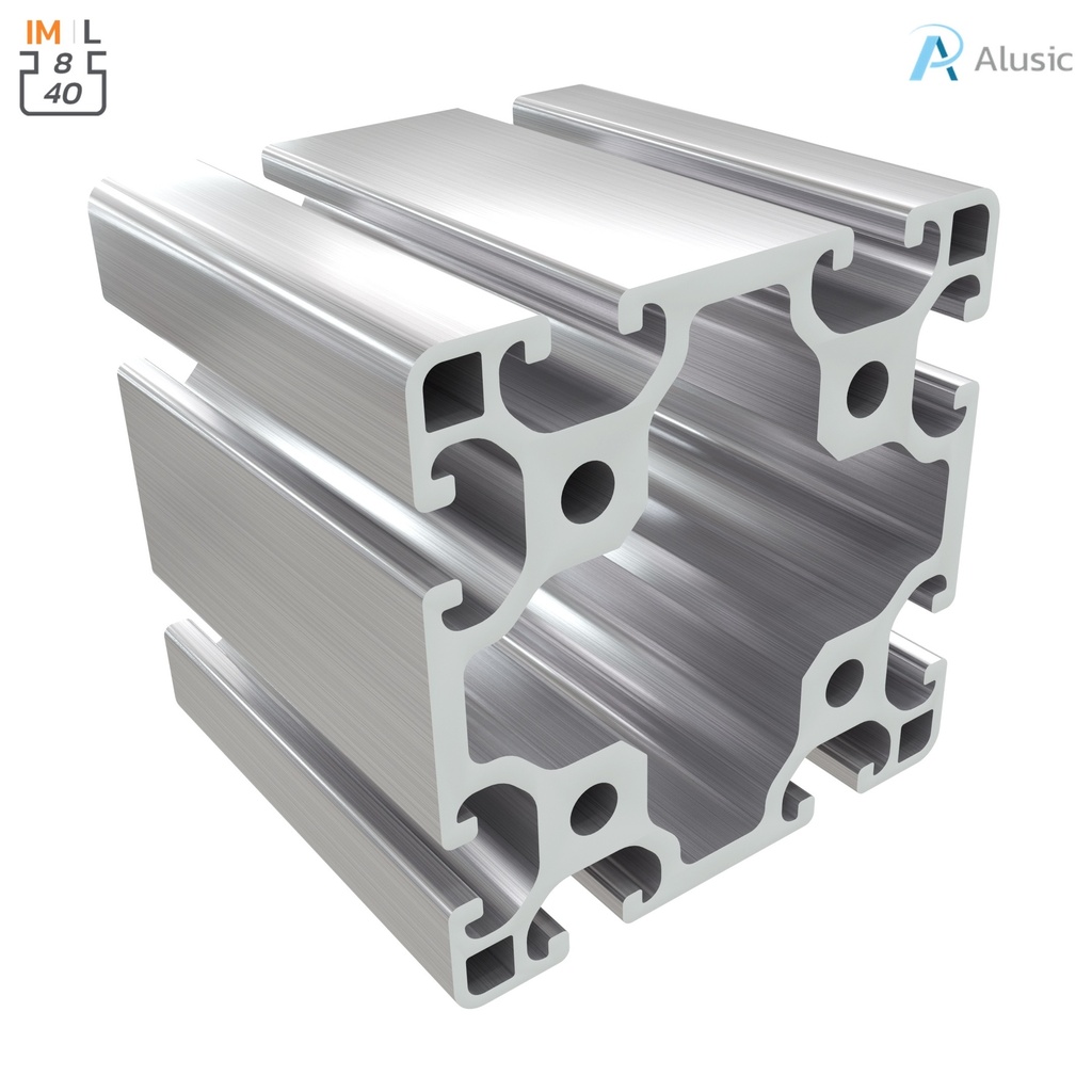 [084.114.005] Alusic Aluminium Profile, 80x80 mm