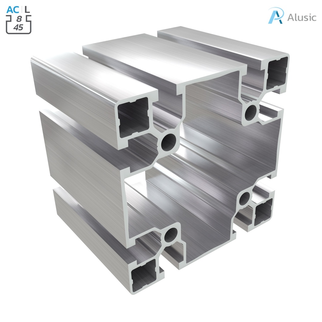 [084.101.091] Alusic Aluminium Profile, 90x90 mm