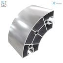 Alusic Aluminium Profile, 90x90 mm, 45°radius