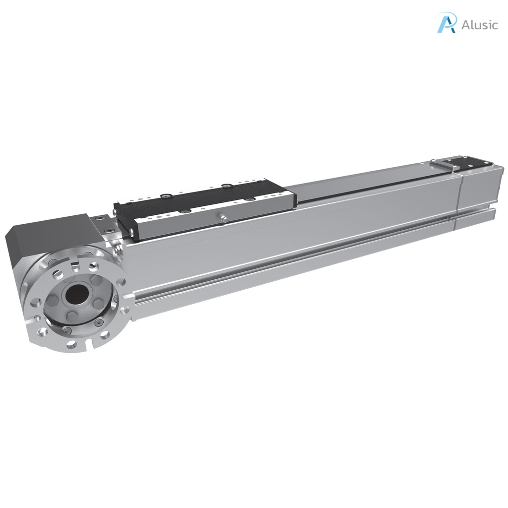Alusic self-aligning linear actuator 811.HHL, ball bearing guides size 20, 90x90 profile