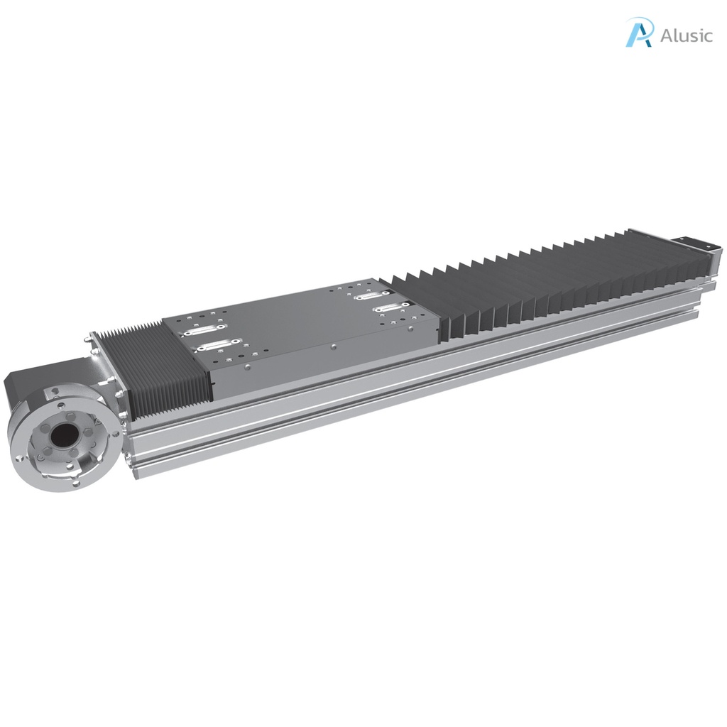 [814.HHL.P/815.HHL.P] Alusic linear actuator 814.HHL.P/815.HHL.P, self-aligning toothed belt, ball bearing drive size 20, 90x180 profile, 10 grove shaft