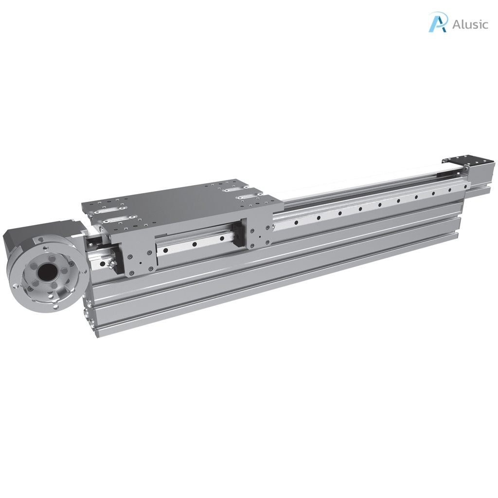 Alusic self-aligning linear actuators 814.VHL/815.VHL,  ball bearing guides size 20, 90x180 profile