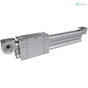 Alusic self-aligning linear actuators 814.VVL/815.VVL,  ball bearing guides size 20, 90x180 profile