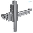 Alusic self-aligning linear actuators 818.HHL.L/819.HHL.L, ball bearing guides size 20,  90x90 profile